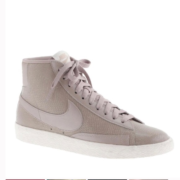 beige nike high tops